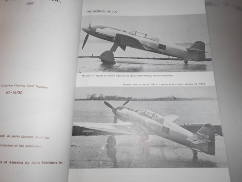 Aero Series No. 12 Heinkel 100, 112 by R S Hirsch & Uwe Feist. 1967 - Picture 3 of 5