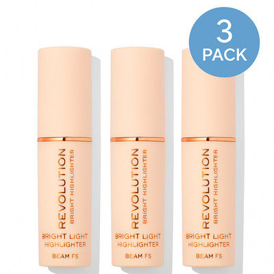 Revolution Bright Light Highlighter Beam F5 0.08 oz 3 Pack New
