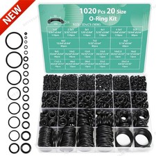 1020 Pcs O Ring Kit 20 Size Nitrile Rubber Oring Assortment Set for Car Auto Veh