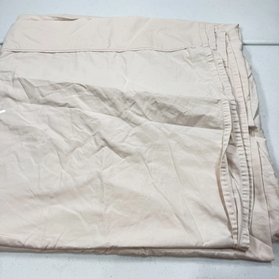 Fieldcrest Sábana Plana King Beige Sólido 100% Algodón Egipcio Moderno Netural Tonos Foto 2 de 4