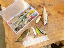 12+ lures here, Lewis-Martin-minnow-Heddon & others-YOU GET ALL HERE-FISHING