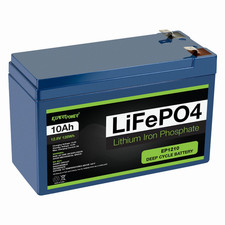 Expert Power 12v 10ah Lifepo4 Battery Ep1210 Deep Cycle Bms Solar Rv Fish