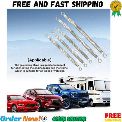 Universal Flat Braided Copper Ground Strap for Reliable Vehicle Grounding