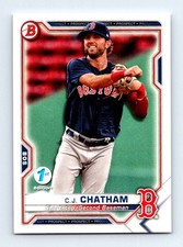 #BFE-113 2021 Bowman 1st Edition C.J. Chatham Red Sox