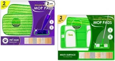 Turbo Microfiber Reusable Mop Pads Compatible with Swiffer Sweeper and WetJet