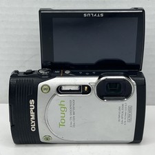 Olympus Stylus TG-850 16 MP Digital Camera Black/Silver - Untested For Parts