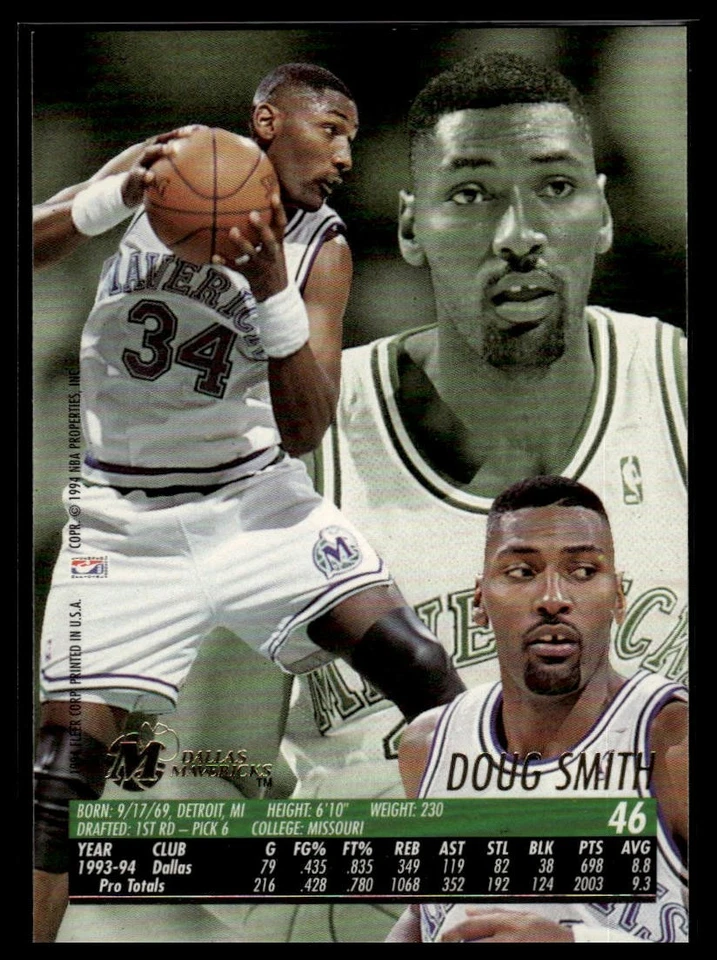 1994-95 Ultra #46 Doug Smith - Image 2 of 2