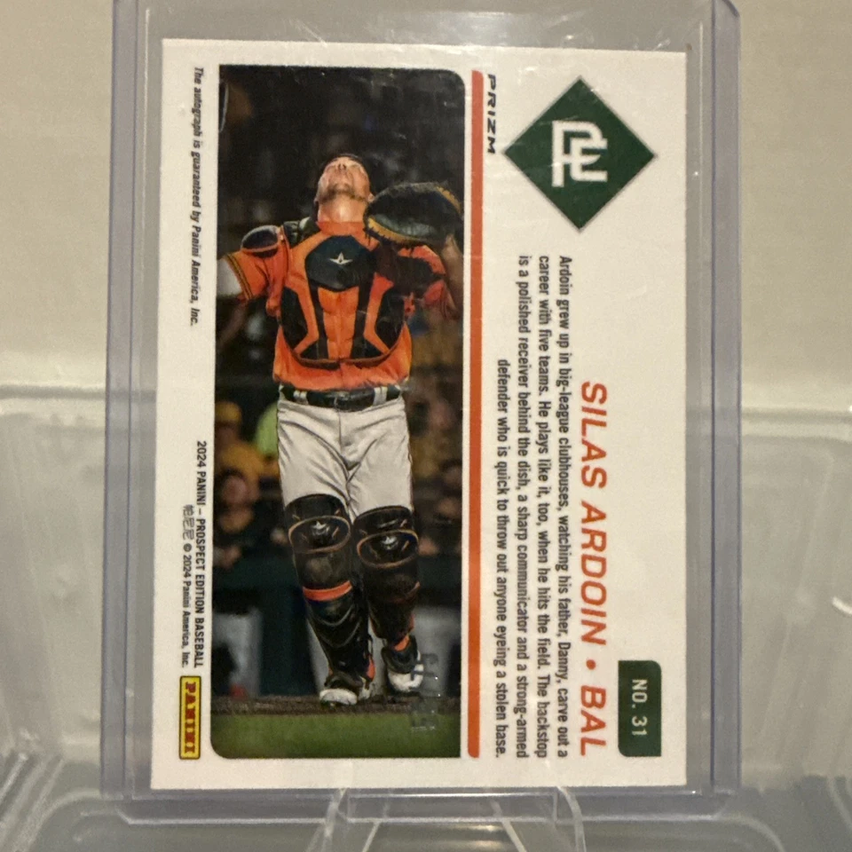 2024 Panini Prospect Edition - Silas Ardoin - #31 Blue Wave Ticket Auto /75 - Image 2 of 3