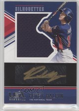 2018 USA Baseball Stars & Stripes Black Gold Jerseys 11/89 Petey Halpin Auto 1u6