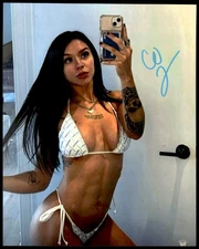 Cora Jade Signed Autograph 8x10 Photo Elayna Black WWE AEW NXT