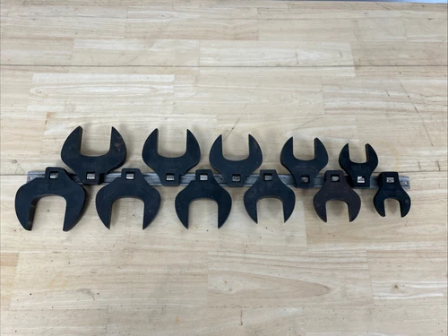 Snap-on 11-Pc SAE 1/2" Crow Foot Impact Set - 1"-1/16 To 2" - Aviation
