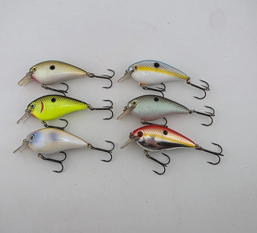 (6) Strike King KVD 1.5 Square Bill Crankbait Fishing Lures Lot of 6 - Image 2