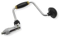 FAMEX Bohrwinde mit Knarre manuell Kurbelbohrer Holzbohrer Handbohrer Brustleier