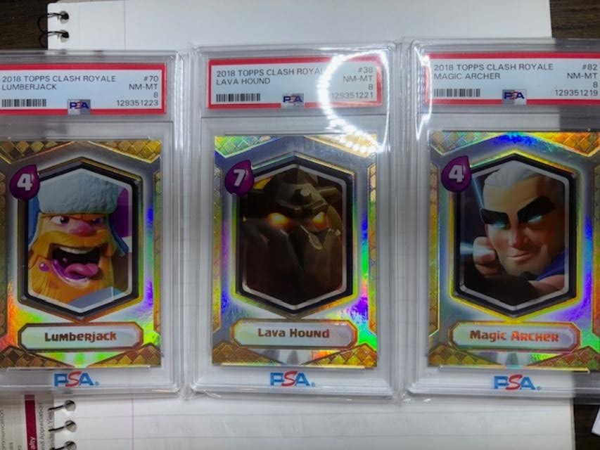 CLASH ROYALE Legendary Trading Cards PSA 8 Stunning Cards YOU