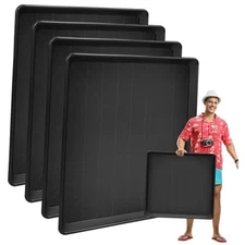 Oil Change Drain Pan - 22”Auto Oil Drip Pan，Oil Drip Tray for Under Car 4 Pack