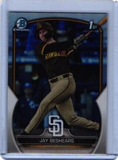 2023 BOWMAN CHROME REFRACTOR BDC-166 Jay Beshears - San Diego Padres 1st