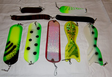 Lot of 9 Vintage Luhr Jensen Spin Doctor Pro Troll Abe & Al  Dodger Flasher