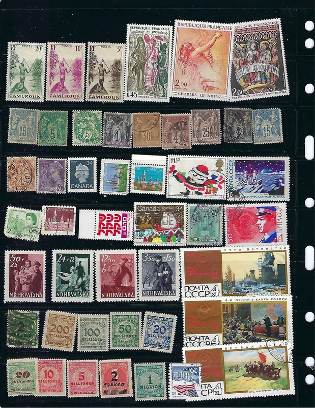 WORLDWIDE:  Small lot of fine used/new collection (Some Early Stamps) 71001