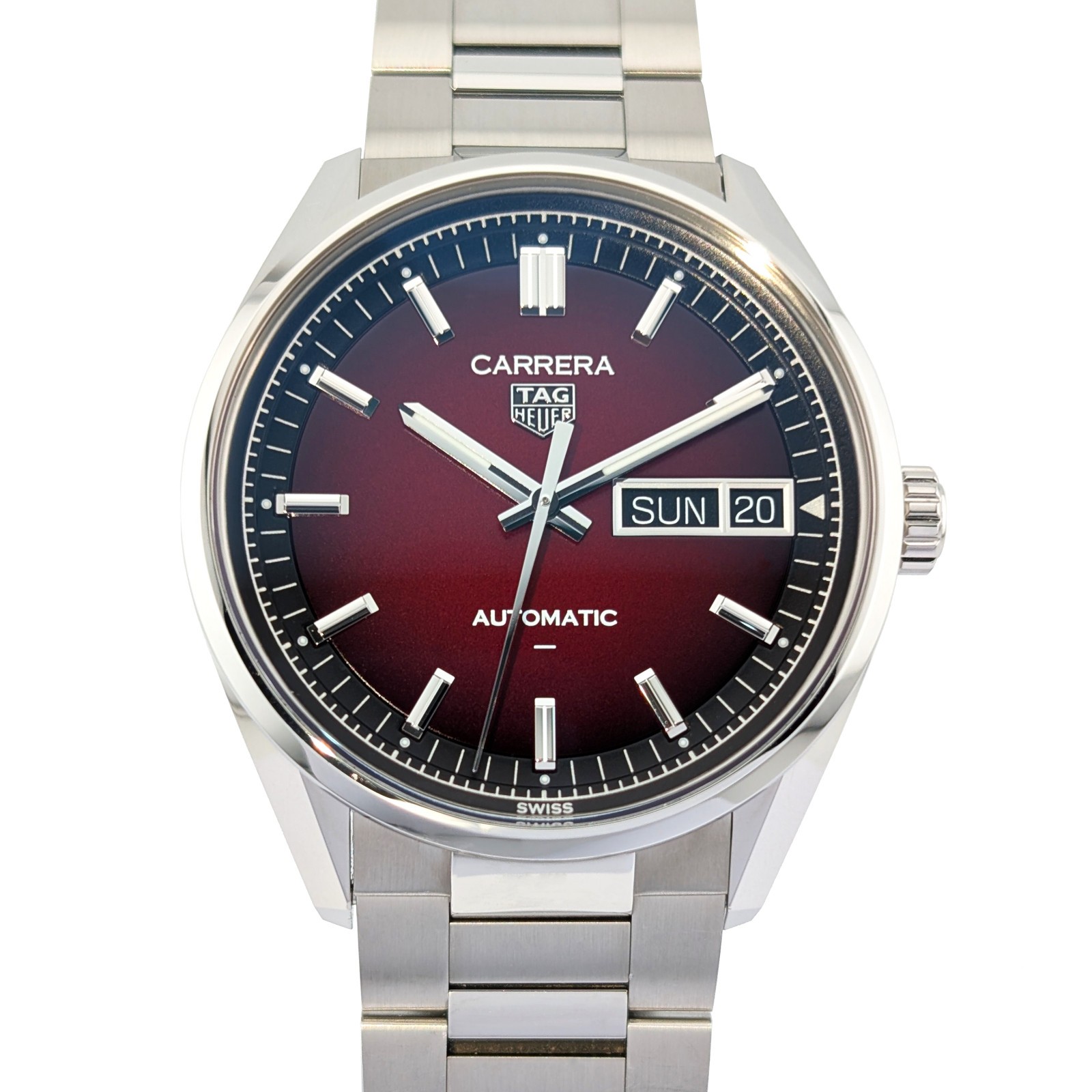 Tag Heuer WDA2113.BA0043 Carrera Day-Date Burgundy