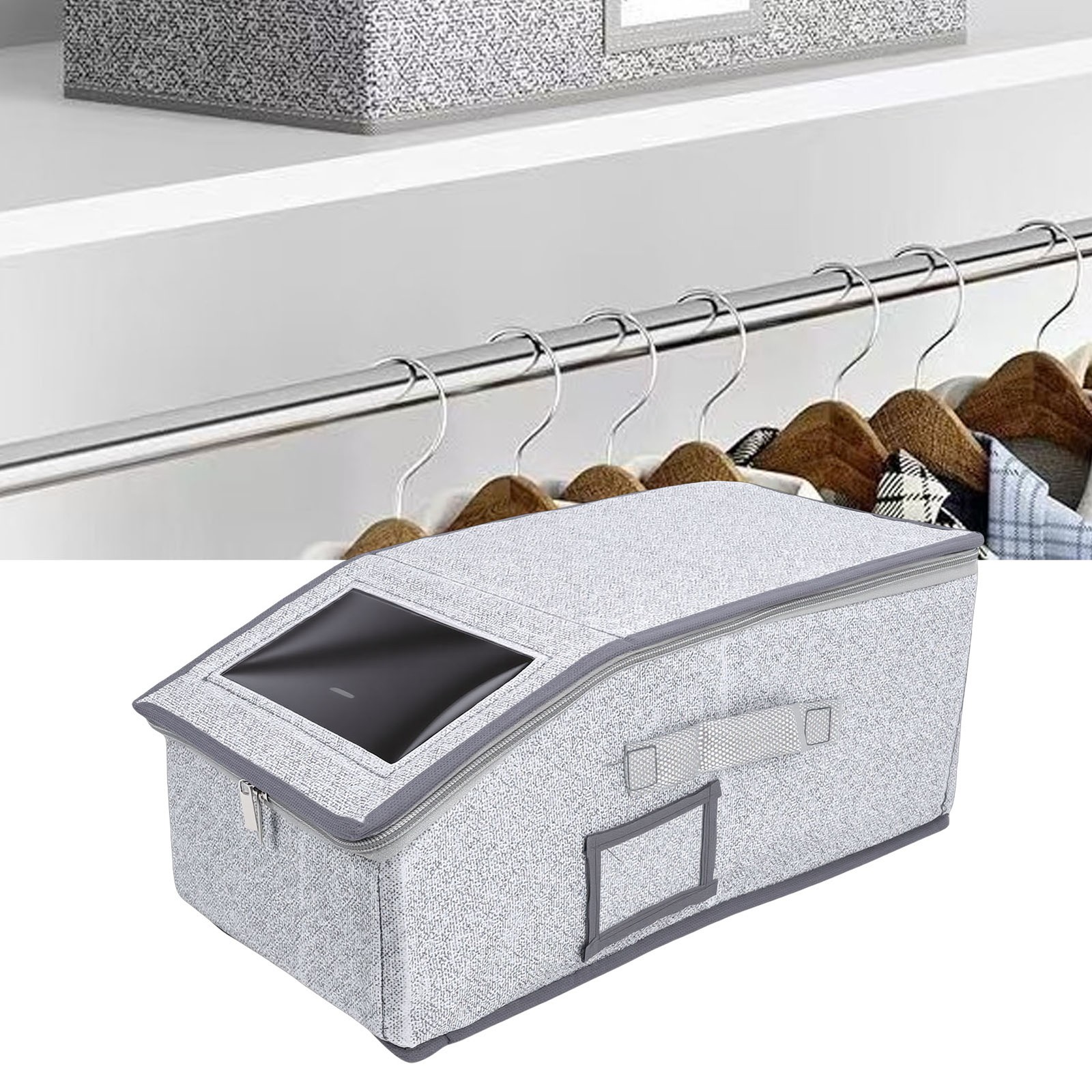 ✔ Hat Organizer For Baseball Caps Fabric Stackable Foldable Hat Storage Box Hold