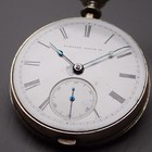 Antique Pocket Watch Hampden Springfield 7j Size 18s Fahys Oresilver 56mm c1878 — photo 9