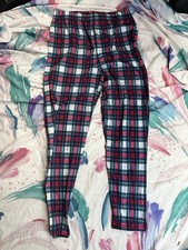 The Children's Place Boys XL 14 Pajama Pants Blue Red White Plaid Fleece