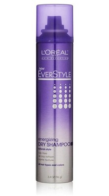 NEW! L'Oreal EverStyle Energizing Dry Shampoo 3.4 Oz Talc-Free Matte Texture