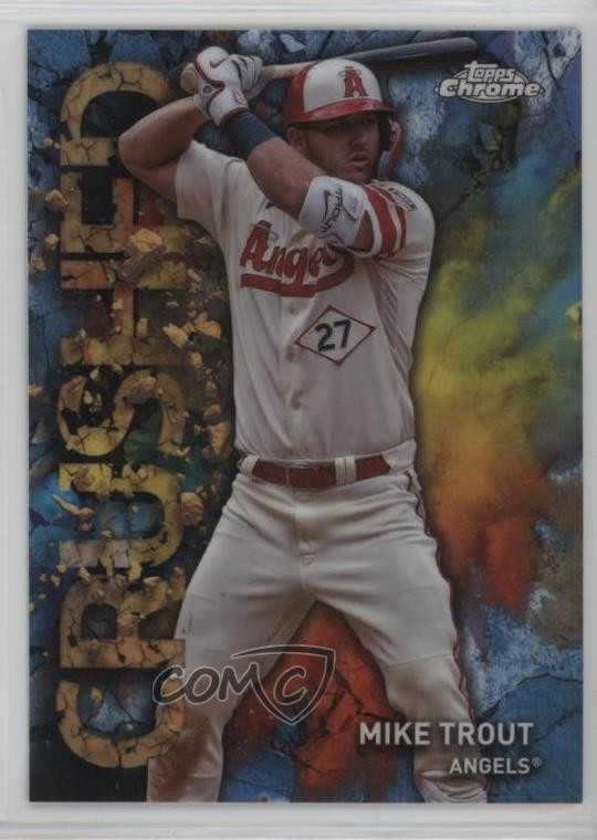 2023 Topps Chrome Update Crushed Mike Trout #C-14 6er