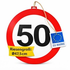 Verkehrsschild 50. GEBURTSTAG Deko Zahl Dekos...