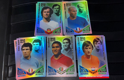 MATCH ATTAX ENGLAND WORLD CUP 2010 ALLE 5 INTERNATIONAL MASTER CARDS