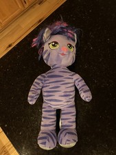 Build A Bear Honey Girls Teegan HG Tiger Cat Plush Pink Purple Hair
