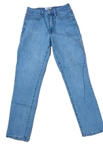 Womens RSQ Tillys Vintage Mom Striaght Leg High Rise Light Wash Denim Pants S 6
