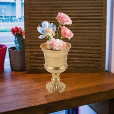  Metal Flower Pot Metal Tall Flowerpot Metal Urn Flower Pot Desktop Flower