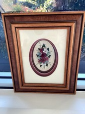 Original Floral 3D Mixed Media Art Kerri Lynne Roses Wood Australia Unique