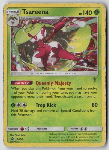 Tsareena - SM26 Holo Promo Sun & Moon Promo Pokemon DMG