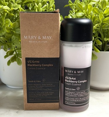 Mary & May Vegan Blackberry Complex Cream Essence Hydrates and Plumps + FREE  
