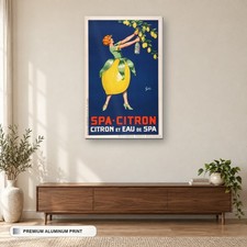 Tableau Aluminium Spa Citron Vintage - 40x60 50x70
