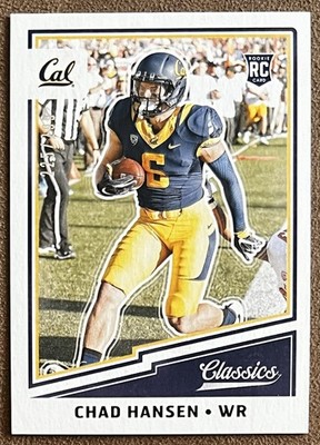 2017 Classics Red Back Rookie /299 Chad Hansen #214 Cal Bears Numbered Parallel
