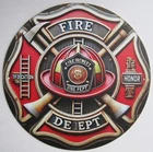 ALUMINIUM PLATE IN 2D FIREFIGHTERS FIRE DEPT - Ref.36