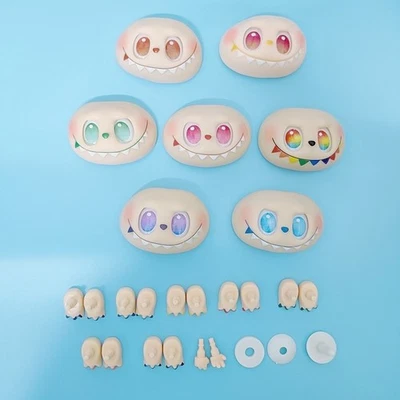 MARKENLOS DIY La bu bu Dolls Accessories Vinyl Face Hand Foot Facial Blind Box Handmade V3