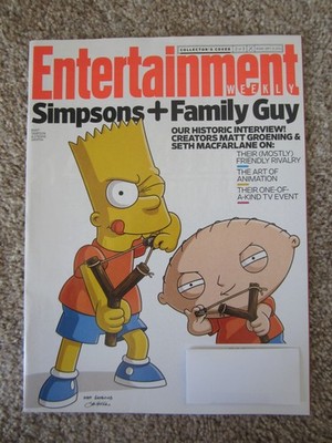 Entertainment Weekly Simpsons Family Guy Bart Simpson, September 2014