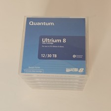 QUANTUM LTO-8 Tape MR-L8MQN-01 5 Pack Drive Backup Tape Data - Brand New