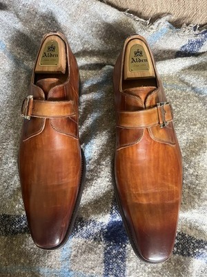 Magnanni Men's Marco II Monk Strap Leather Dress Shoes Size 14 