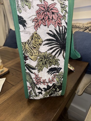 Hergestellt in Indien Perlen verziert Viral Tiktok Safari Beuteltasche Tasche Leopard Tiger Neu mit Etikett Viral - Bild 7 von 9