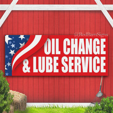 OIL CHANGE LUBE SERVICE car auto repair shop Indoor Outdoor Banner Sign