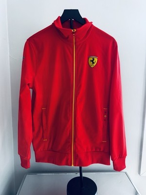 Puma Ferrari Scuderia Alonso Track Jacket Mens M Red Full Zip Motorsport Racing
