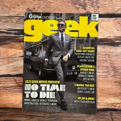Geek Magazine Issue 12 2021 No Time To Die James Bond Xbox Series X Spider-Man