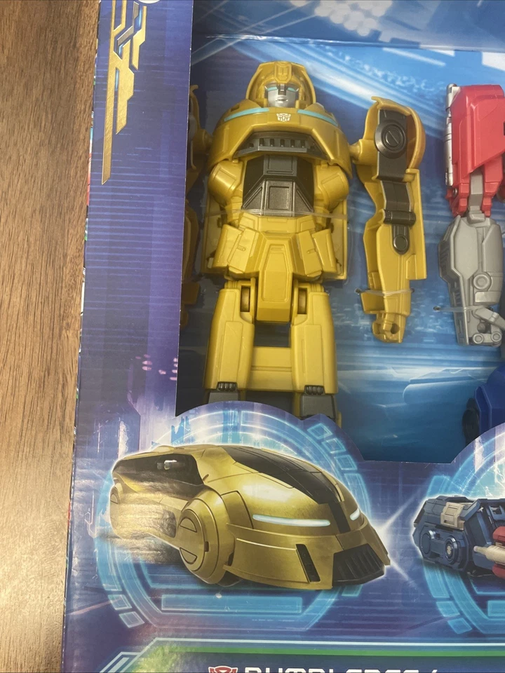 Figura de acción Transformers One Mega Changer 4pk Bumblebee Optimus Prime Megatron Foto 2 de 4
