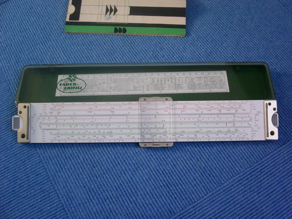 Rechenschieber Faber Castell  Novo Duplex  2/83N  mit Anleitung und Etui - Bild 3 von 4