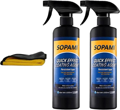 #ad #ad SOPAMI Ceramic Coating Spray Car Wax Hydrophobic Shine Protection 6 Months 2Pcs $48.99